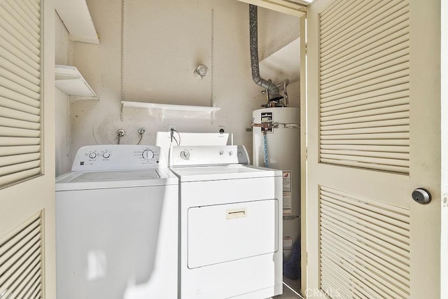 3630 S Bear St Unit 67, Santa Ana, CA 92704 - washroom with separate washer and dryer and water heater