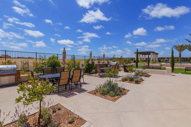 1703 Oconnor Ave, Chula Vista, CA 91913 - view of patio / terrace featuring outdoor dining area, a pergola, and grilling area