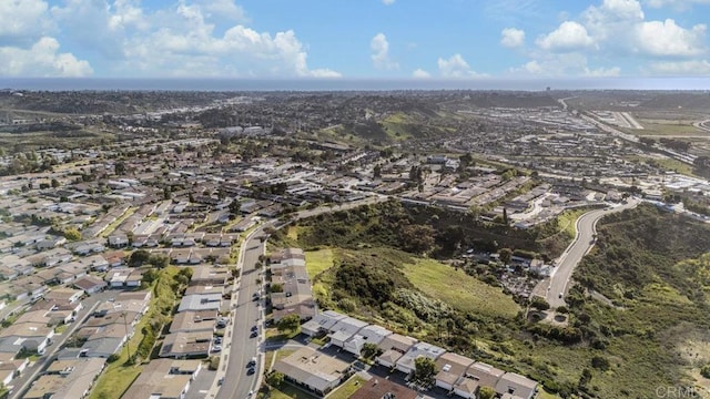 aerial view featuring a residential view