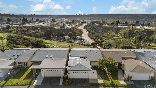 drone / aerial view featuring a residential view