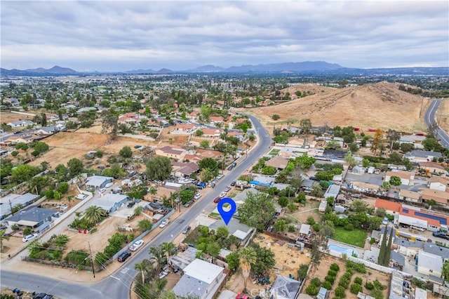 10180 Eddystone St, Riverside, CA 92503 - drone / aerial view with a mountain view