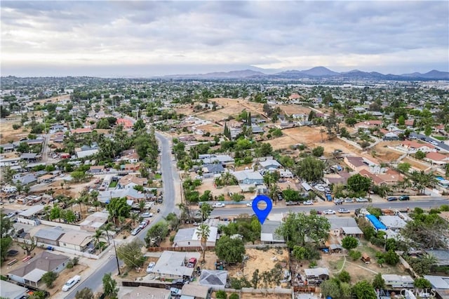 10180 Eddystone St, Riverside, CA 92503 - birds eye view of property with a residential view and a mountain view