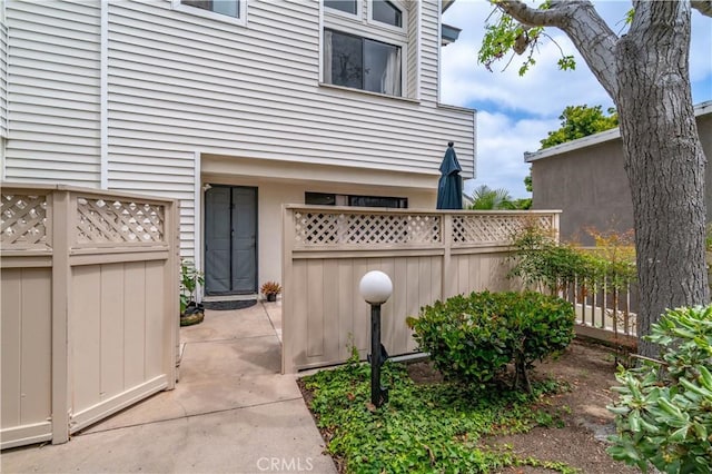 view of patio / terrace with fence
