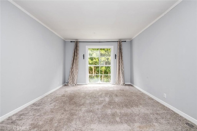 1401 S Bentley Ave Unit 203, Los Angeles, CA 90025 - carpeted spare room with ornamental molding and baseboards