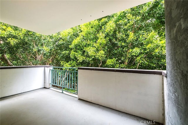 view of balcony