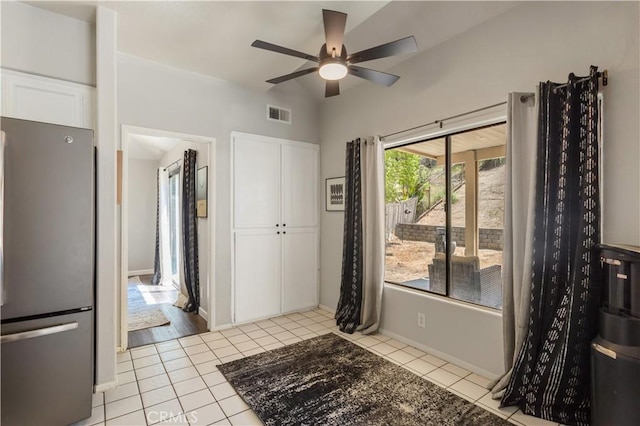 41787 Humber Dr, Temecula, CA 92591 - interior space with tile patterned floors, ceiling fan, and baseboards