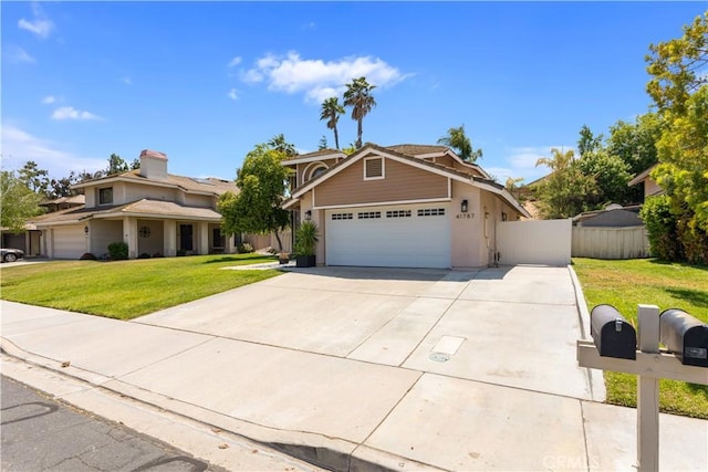 41787 Humber Dr, Temecula, CA 92591 - view of front of home with an attached garage, driveway, and stucco siding