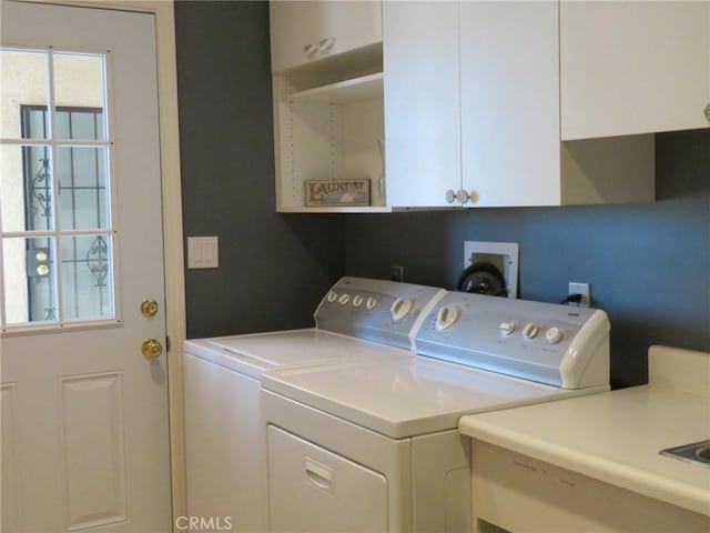48628 Adeline Way, Morongo Valley, CA 92256 - laundry area featuring a sink, independent washer and dryer, and cabinet space