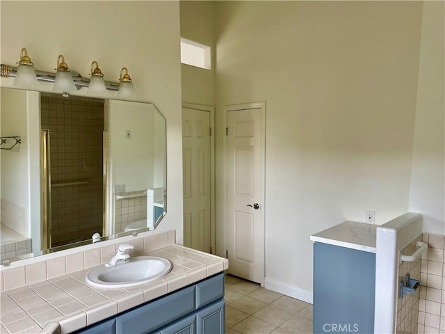 48628 Adeline Way, Morongo Valley, CA 92256 - full bathroom featuring tile patterned floors and vanity
