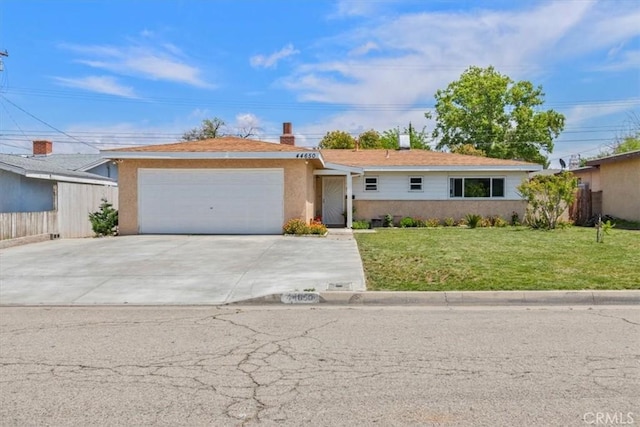 44650 2nd St E, Lancaster, CA 93535 - single story home featuring driveway, an attached garage, and stucco siding