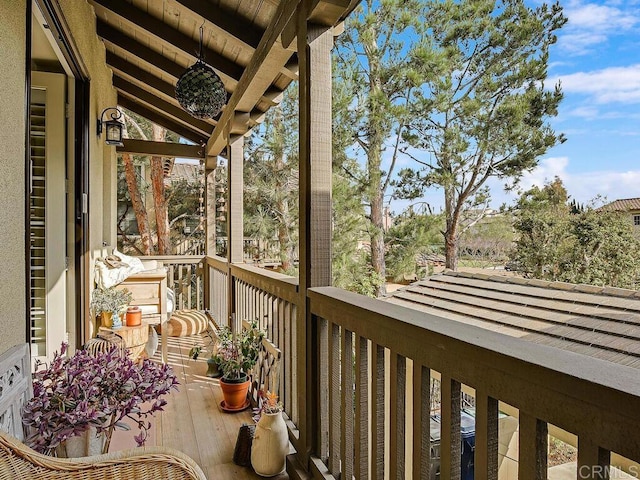 view of balcony