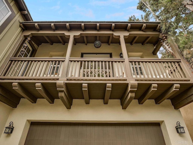exterior space featuring stucco siding