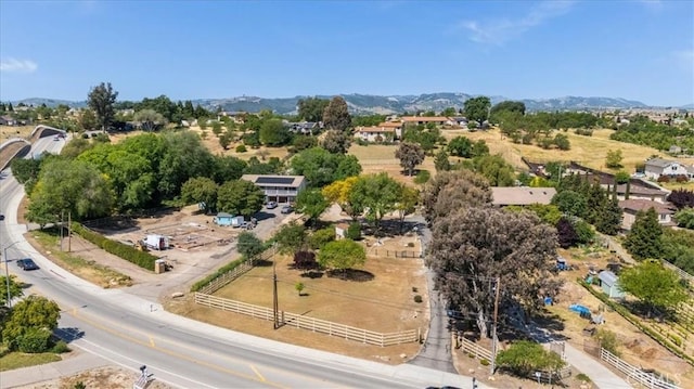 bird's eye view featuring a mountain view