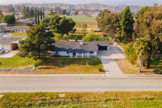 2485 W Westward Ave, Banning, CA 92220 - aerial view of property and surrounding area with a mountainous background
