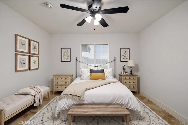 2485 W Westward Ave, Banning, CA 92220 - bedroom with baseboards and ceiling fan