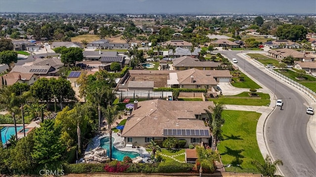 bird's eye view featuring a residential view