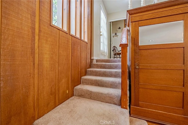 stairs with carpet