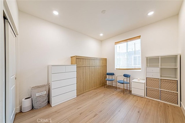 11751 Florence Ave, Santa Fe Springs, CA 90670 - miscellaneous room featuring light wood-type flooring and recessed lighting
