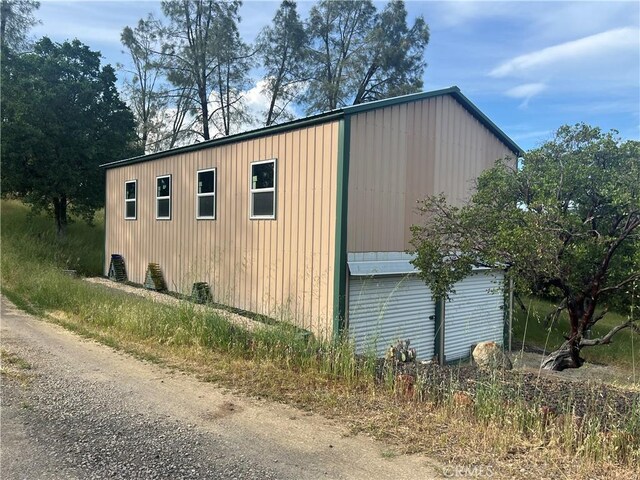 view of home's exterior featuring board and batten siding