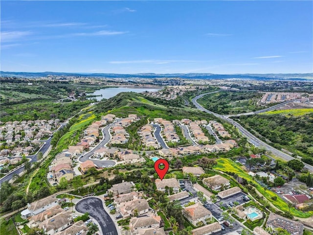 19801 Meadow Ridge Dr Unit 35, Trabuco Canyon, CA 92679 - drone / aerial view with a water view and a residential view