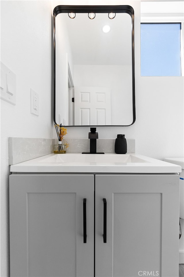 12748 Paramount Blvd, Downey, CA 90242 - bathroom with vanity and recessed lighting