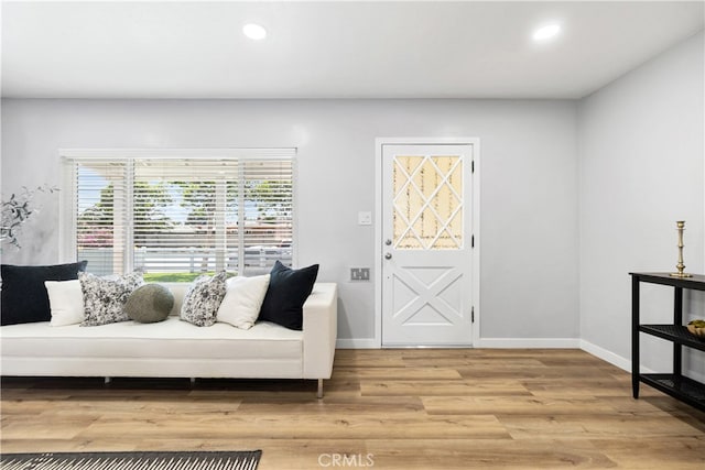 12748 Paramount Blvd, Downey, CA 90242 - entrance foyer with light wood-style flooring and recessed lighting
