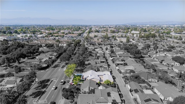 12748 Paramount Blvd, Downey, CA 90242 - aerial view of residential area featuring a mountain backdrop