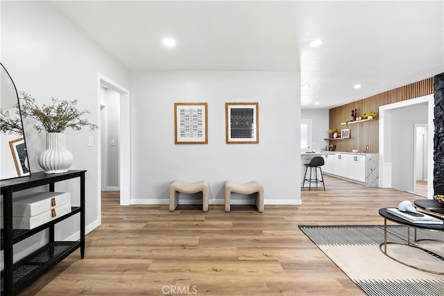 12748 Paramount Blvd, Downey, CA 90242 - living area featuring recessed lighting and light wood-style floors