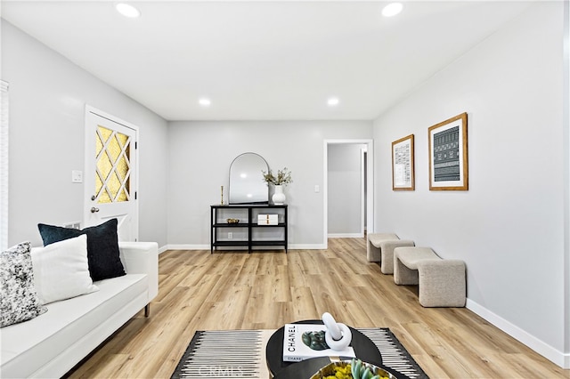 12748 Paramount Blvd, Downey, CA 90242 - living area with recessed lighting and light wood-type flooring