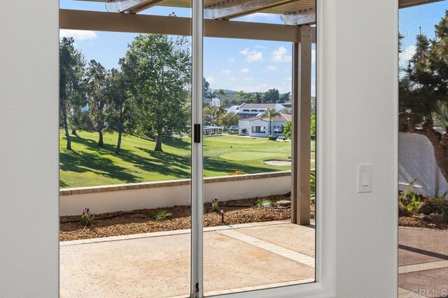 4905 Alicante Way, Oceanside, CA 92056 - doorway to outside with view of golf course