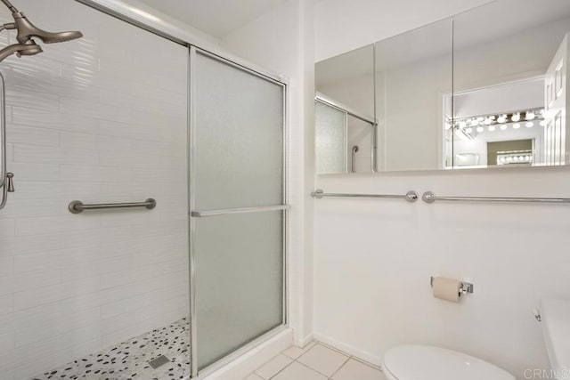 4905 Alicante Way, Oceanside, CA 92056 - full bath featuring toilet, a stall shower, and tile patterned flooring