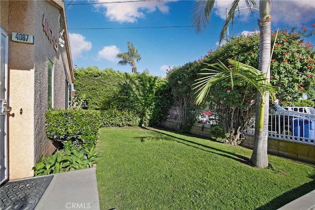 view of yard