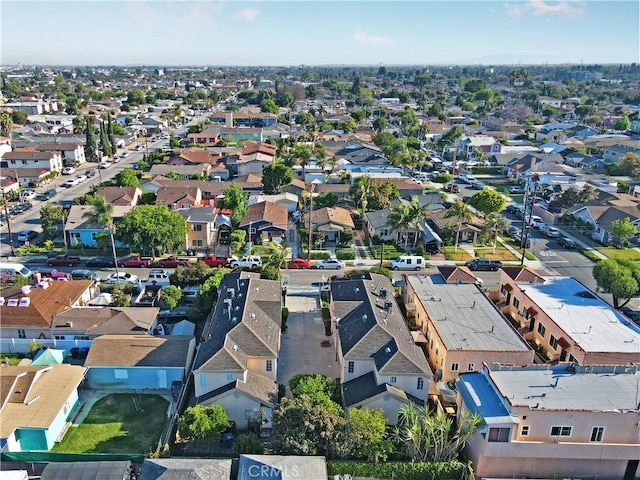 aerial perspective of suburban area