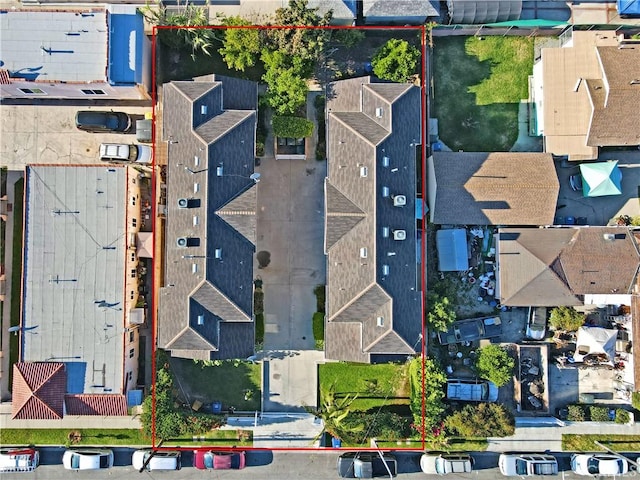 aerial overview of property's location featuring property boundaries highlighted