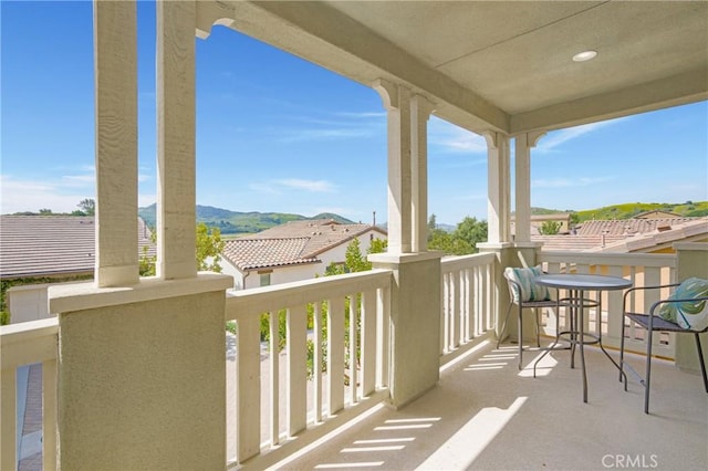 view of balcony