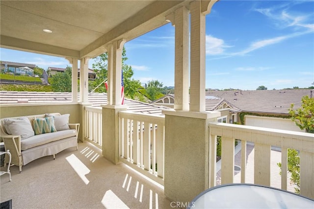 view of balcony