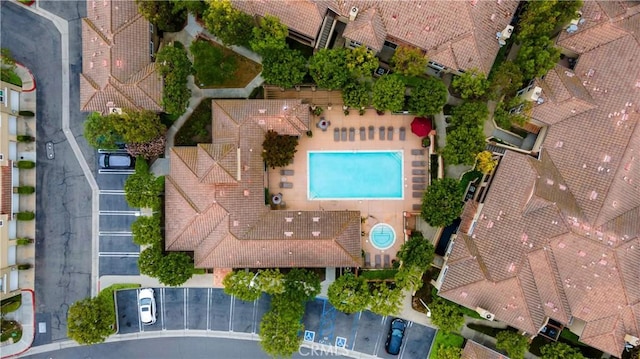 birds eye view of property