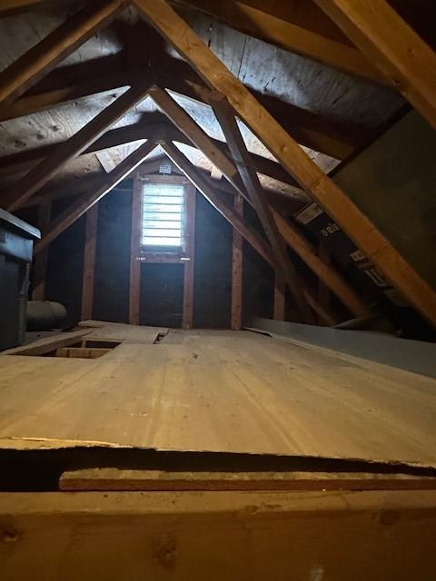 view of attic