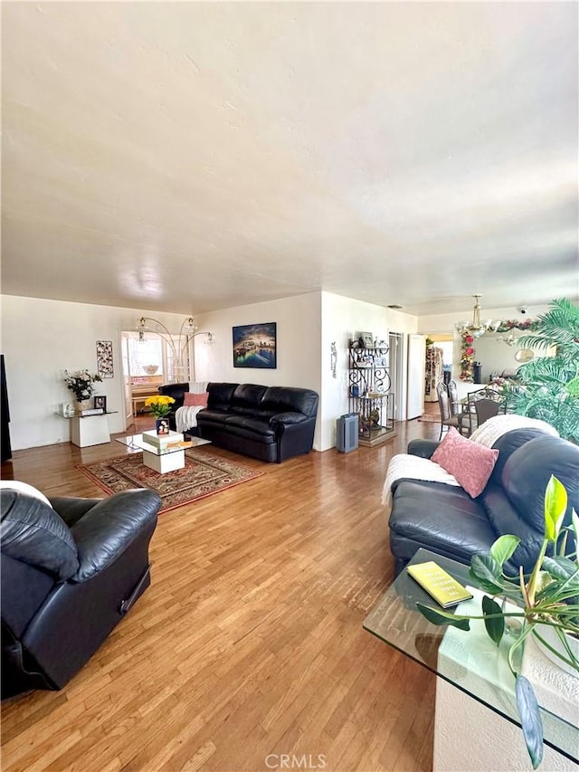 5214 Golden Ave, Riverside, CA 92505 - living area with wood finished floors