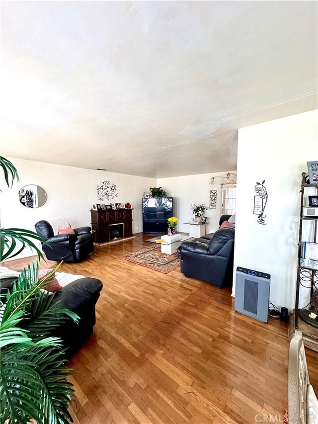 5214 Golden Ave, Riverside, CA 92505 - living area with wood finished floors