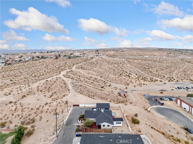 449 Highland Ave, Barstow, CA 92311 - drone / aerial view with a mountain view, view of desert, and a rural view