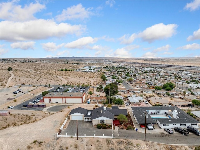 449 Highland Ave, Barstow, CA 92311 - bird's eye view with a mountain view and view of desert