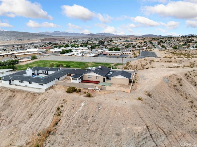 449 Highland Ave, Barstow, CA 92311 - drone / aerial view with a mountain view and a residential view