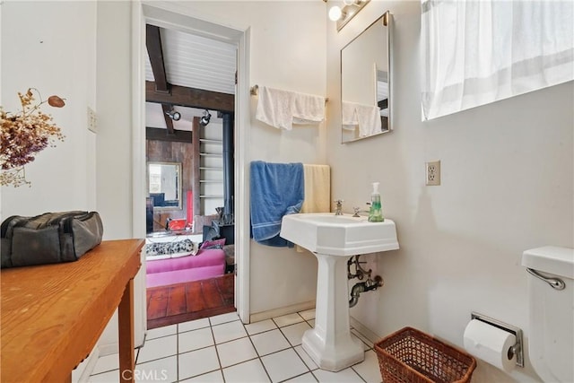 2218 Pacific Ave, Venice, CA 90291 - bathroom featuring tile patterned flooring and ensuite bathroom