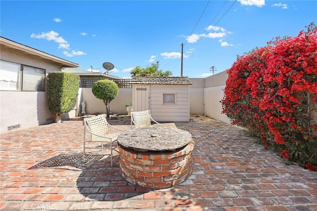 view of patio / terrace featuring fence private yard