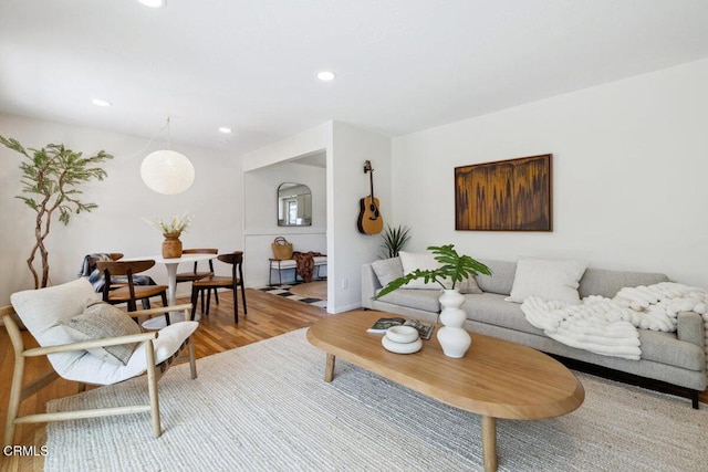 921 Topaz Ct, Ojai, CA 93023 - living area with baseboards, recessed lighting, and wood finished floors