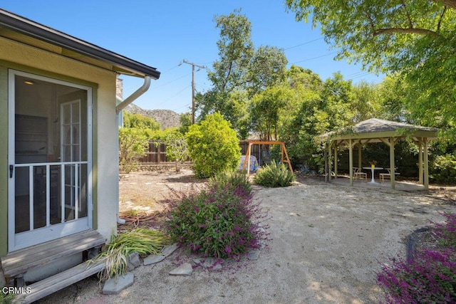 921 Topaz Ct, Ojai, CA 93023 - exterior space with a gazebo and fence
