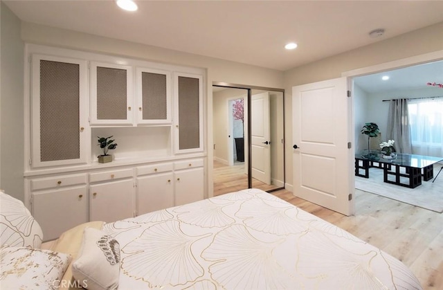 1427 N Cannon St, Orange, CA 92869 - bedroom featuring recessed lighting, a closet, and light wood-style floors