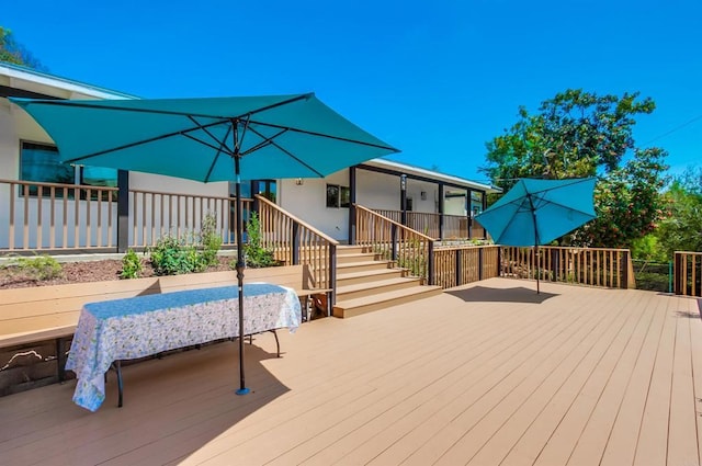 view of deck