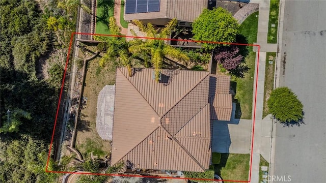 32057 Meadow Wood Ln, Lake Elsinore, CA 92532 - aerial view of property and surrounding area with property parcel outlined